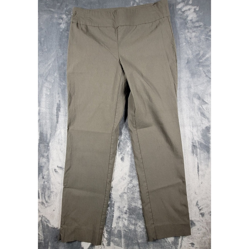 Orvis Womens Size 12 Olive Green Stretch Pull On Straight Leg Travel Pants